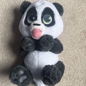 Disney Panda Plush Toy - Black, White, and Pink